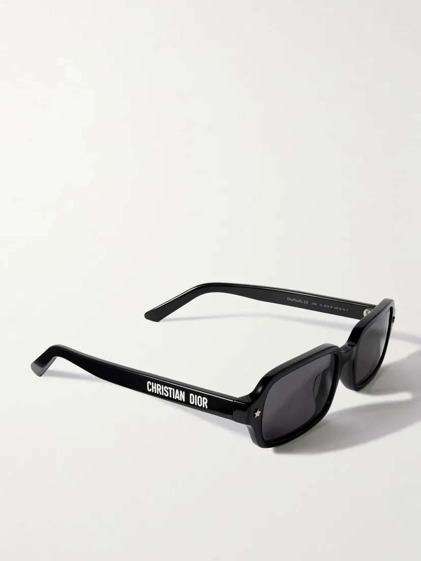 Солнцезащитные очки DiorPacific S3I в прямоугольной оправе из ацетата DIOR EYEWEAR, черный — фото 3