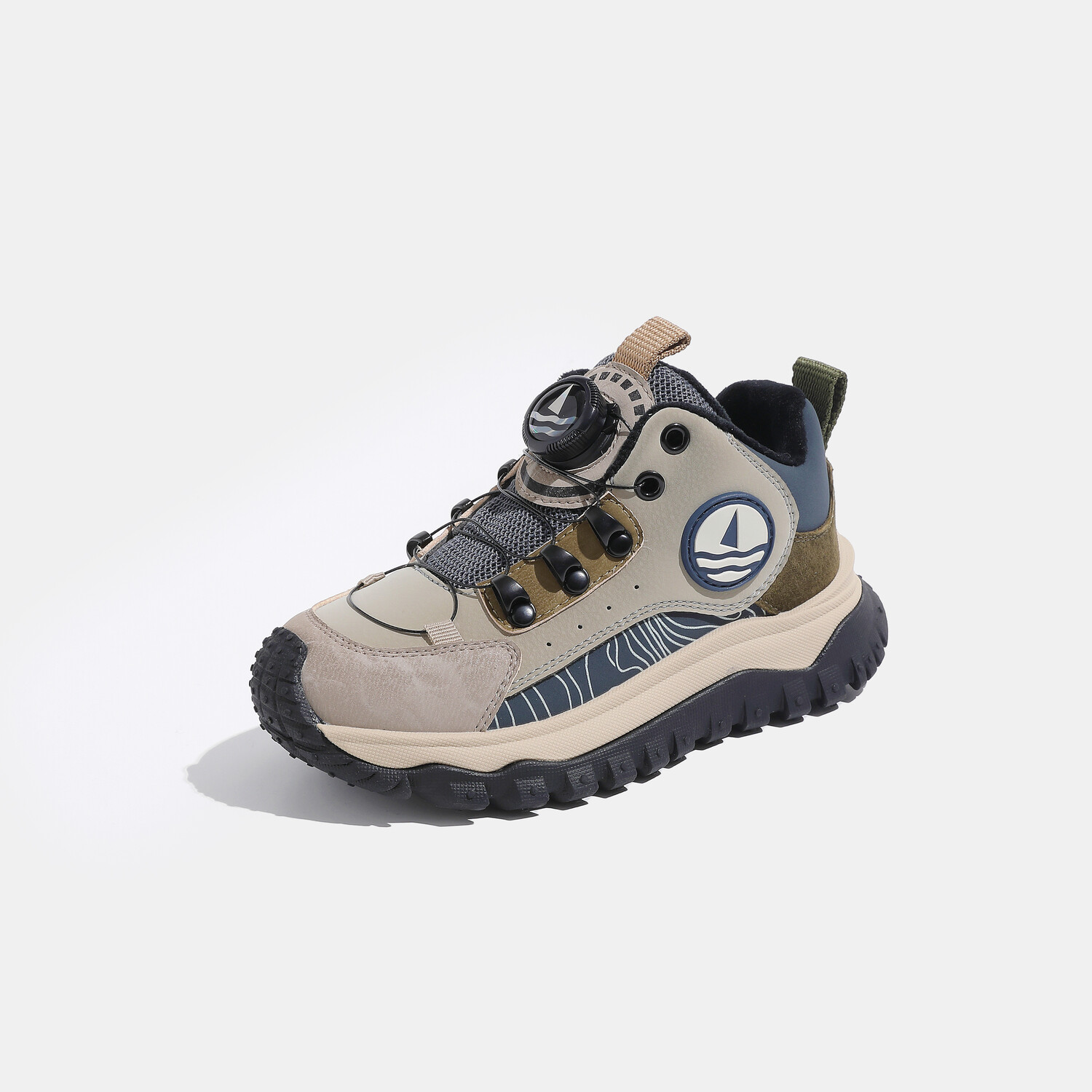 Кроссовки NAVIGARE Kids Outdoor Shoes Kids Low-top, хаки — фото 4