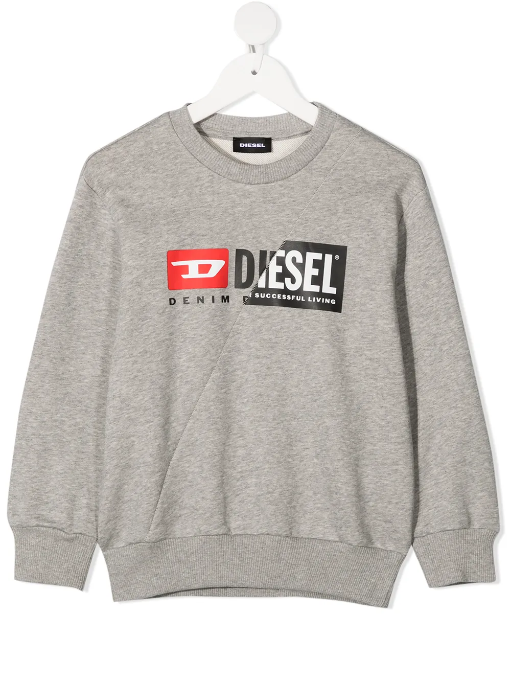 

Толстовка с логотипом Diesel Kids, серый