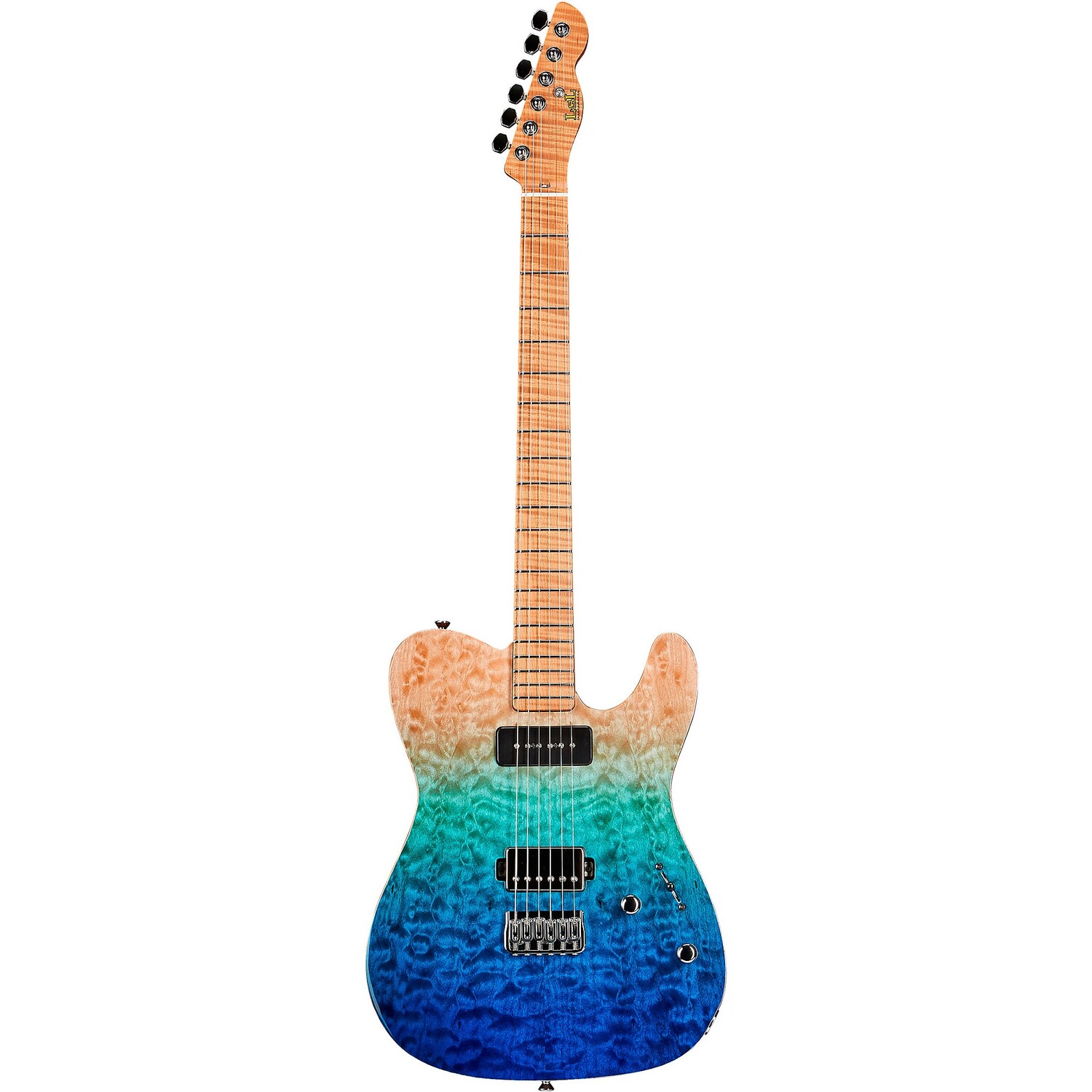 

LsL Instruments Bad Bone 290 Deluxe Laguna Gradient Электрогитара Laguna Blue