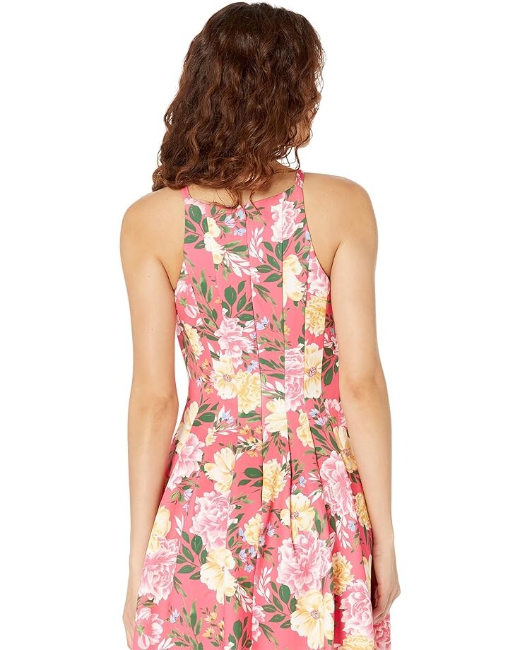 

Платье Vince Camuto Scuba Halter Fit-and-Flare, цвет Hot Pink