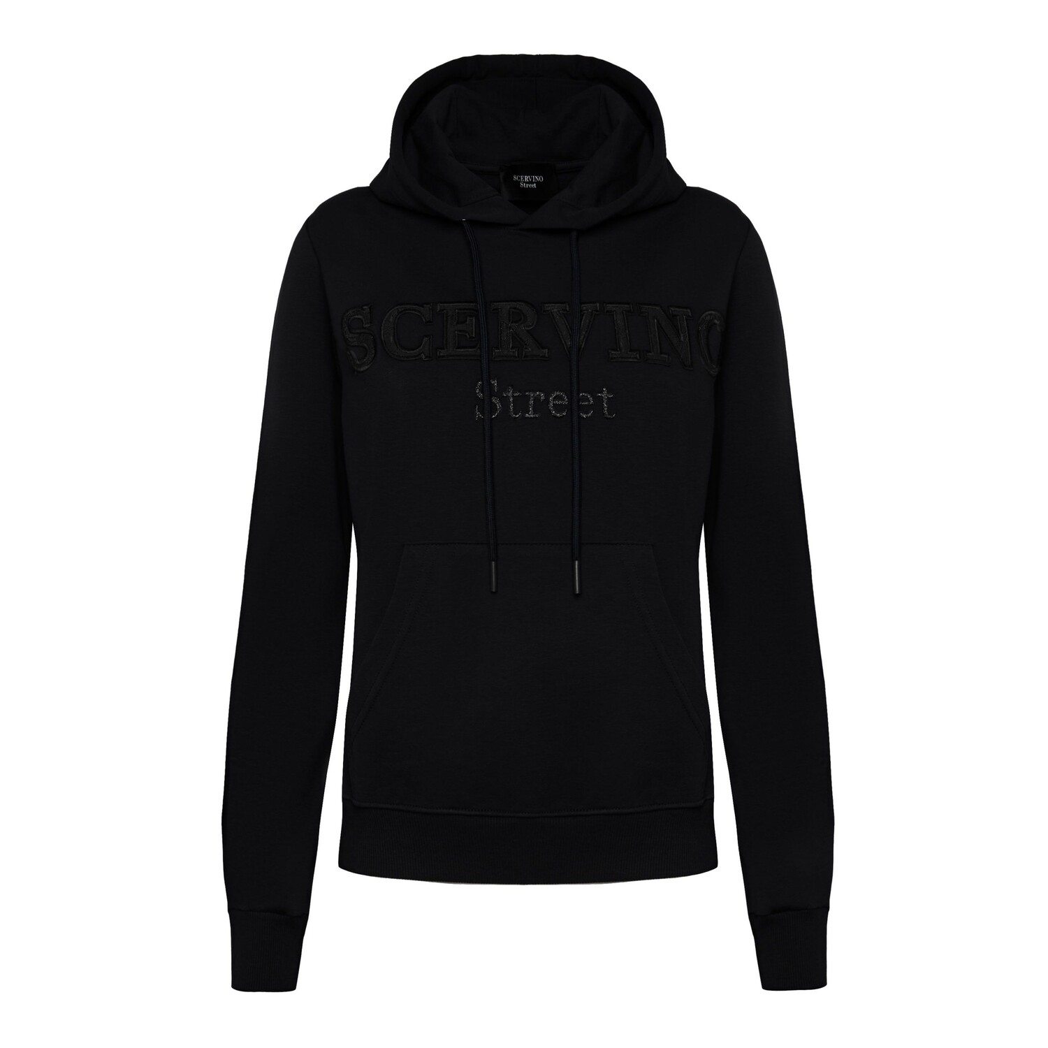 

Черный хлопковый женский свитер Ermanno Scervino