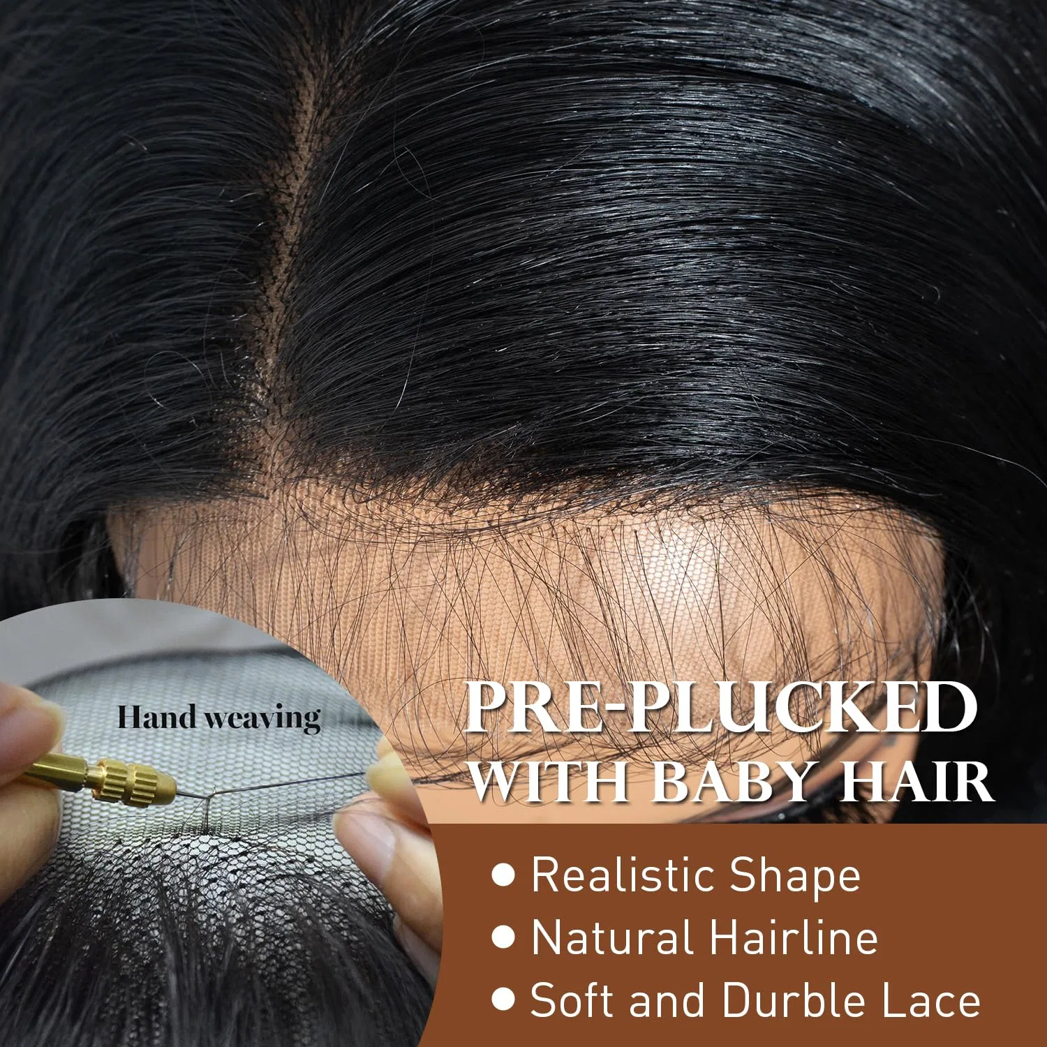 Синтетический парик «Body Wave» с HD-кружевом от Joedir Joedir, Black — фото 3