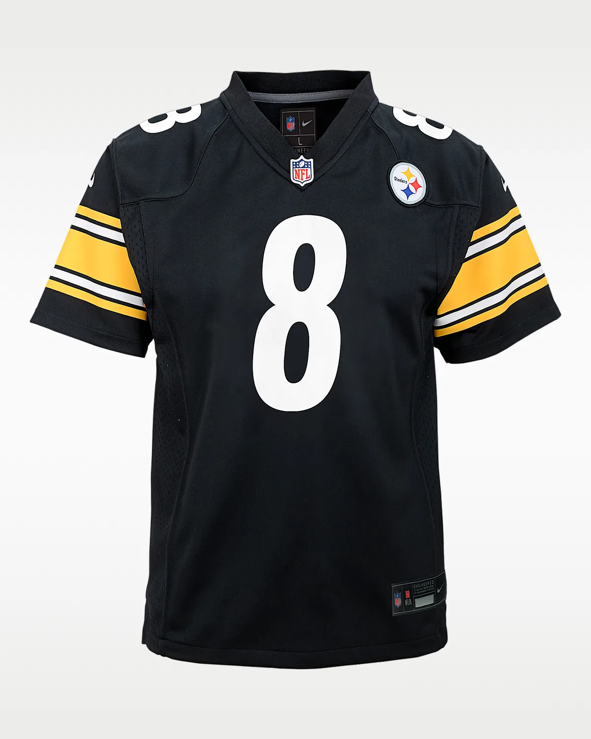 Детская большая футболка Nike NFL Game Jersey Aaron Rodgers Pittsburgh Steelers, Black