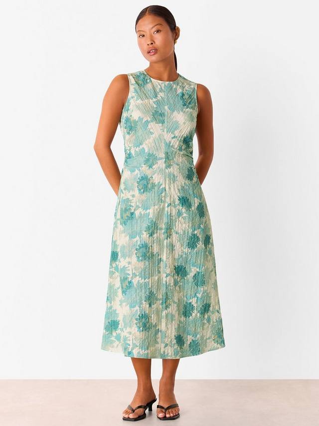 

Платье миди с цветочным принтом для миниатюрных Whistles, Blue/Multi