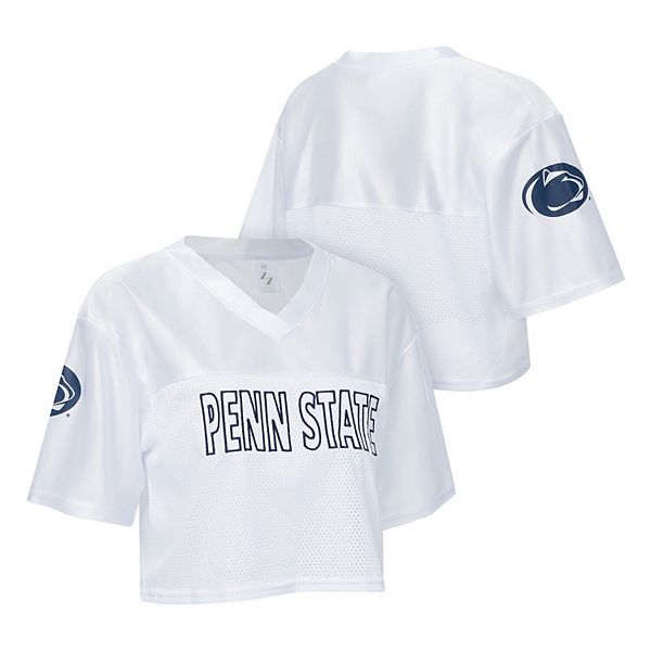 

Женская белая футболка Penn State Nittany Lions с сетчатыми вставками и V-образным вырезом Zoozatz, Белый, Женская белая футболка Penn State Nittany Lions с сетчатыми вставками и V-образным вырезом Zoozatz