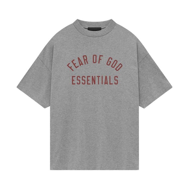 

Футболка Fear of God Essentials Jersey Crewneck Tee Dark Heather, серый