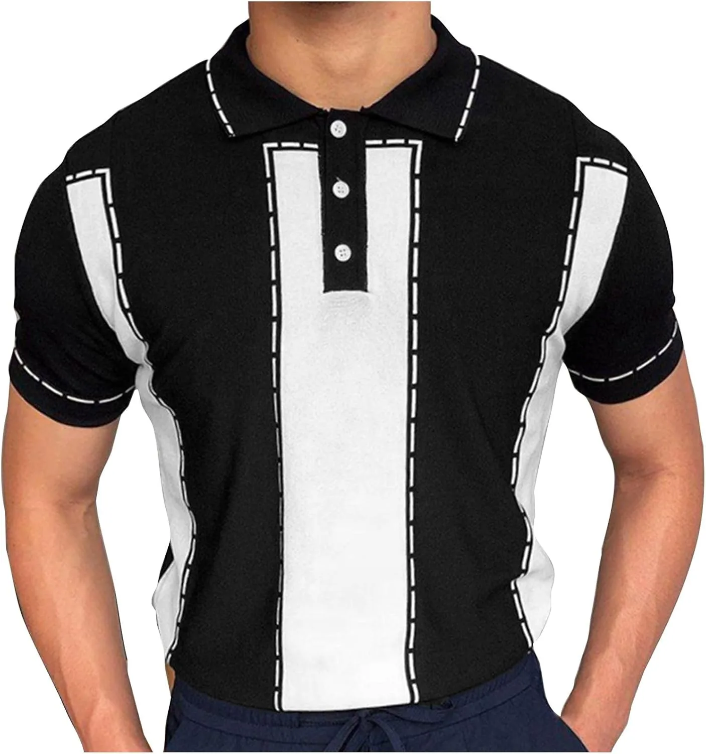 Мужская рубашка с коротким рукавом Vintage Stripes