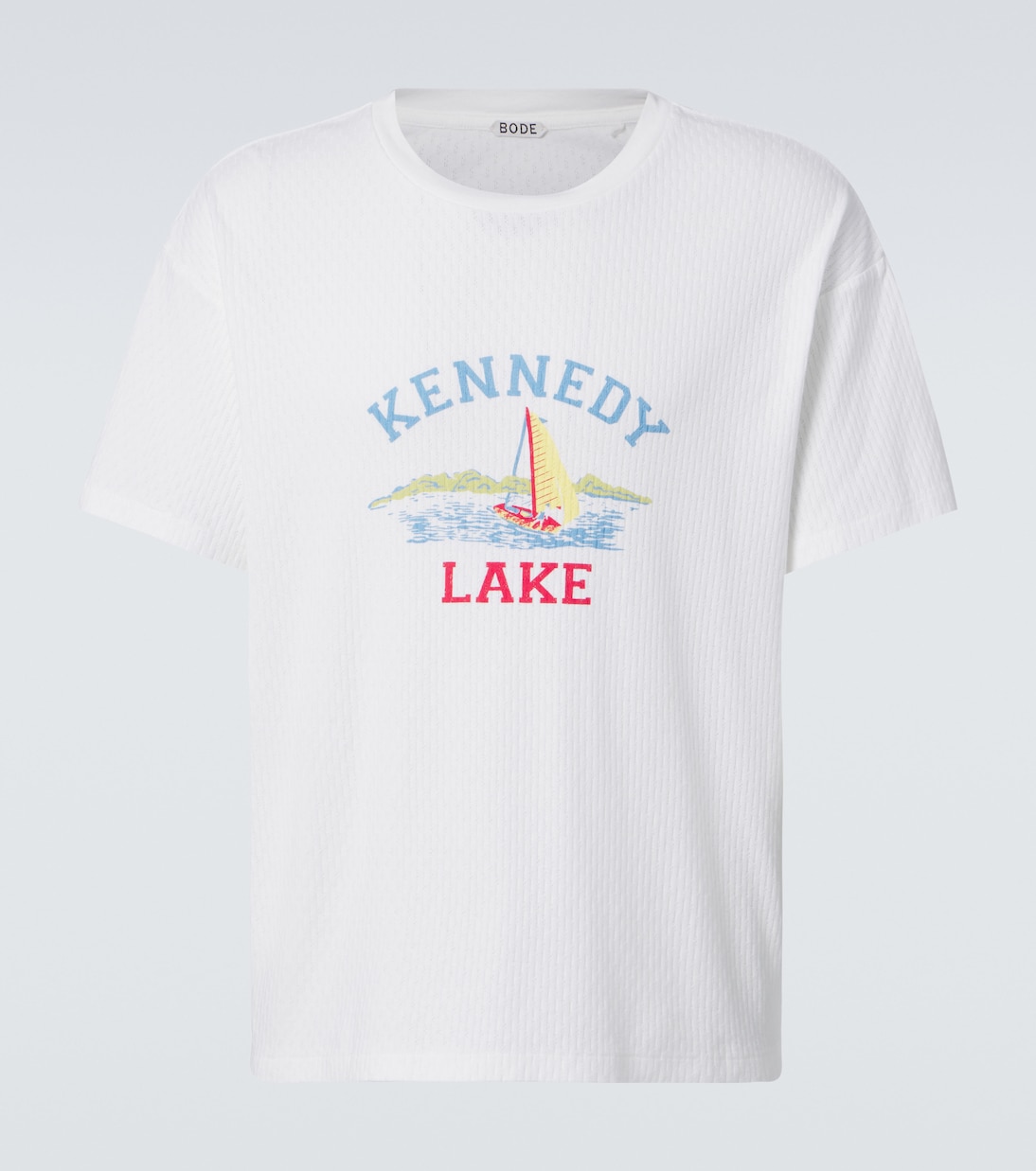 

Футболка с принтом Kennedy Lake Bode, кремовый