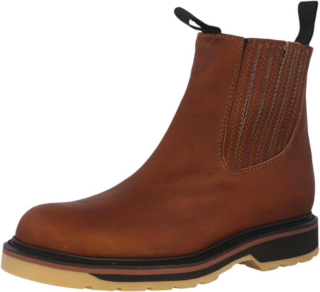 

Мужские ботинки Cowboy из светло-коричневой кожи, мягкий носок, амортизирующие, противоскользящие Cowboy Professional