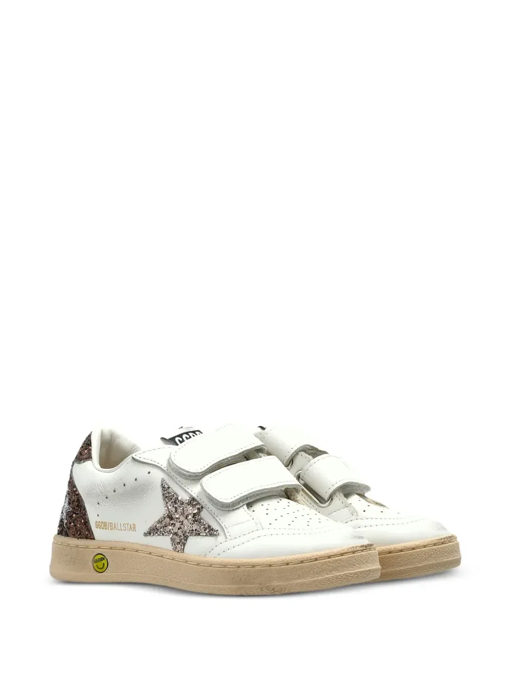 Кроссовки Ball Star с эффектом глиттера Golden Goose Kids, белый