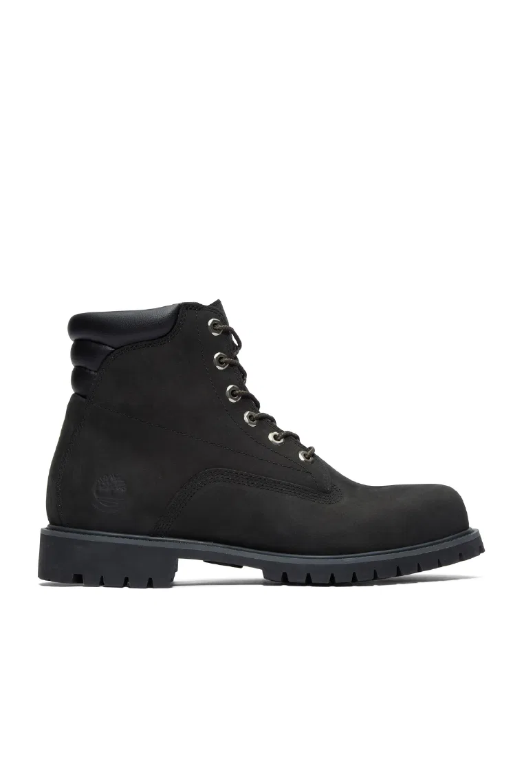 Мужские ботинки, 15 см, водонепроницаемые, шнуровка, Alburn Timberland, черный