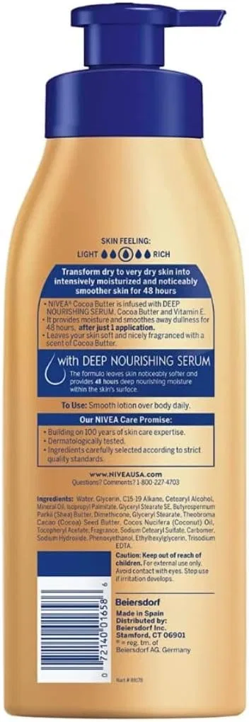 Лосьон для тела Nivea Cocoa Butter, 2x500 мл — фото 3