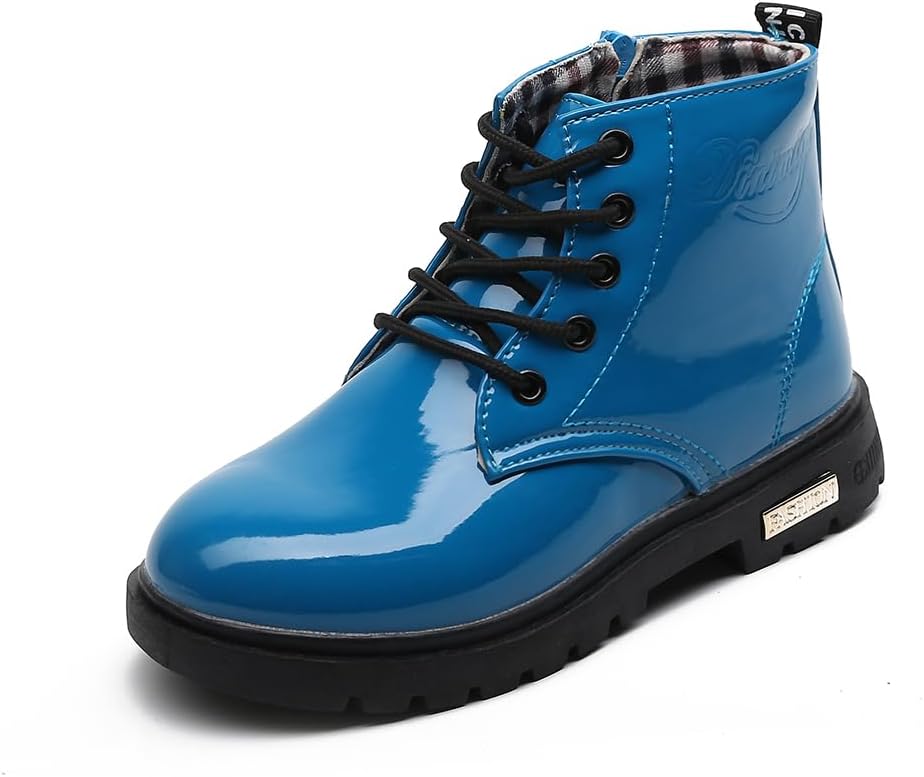 

Детские ботинки на щиколотку для маленьких девочек, уличные боевые ботинки для малышей Cixi Maxu E-Commerce.Co.Ltd, Blue