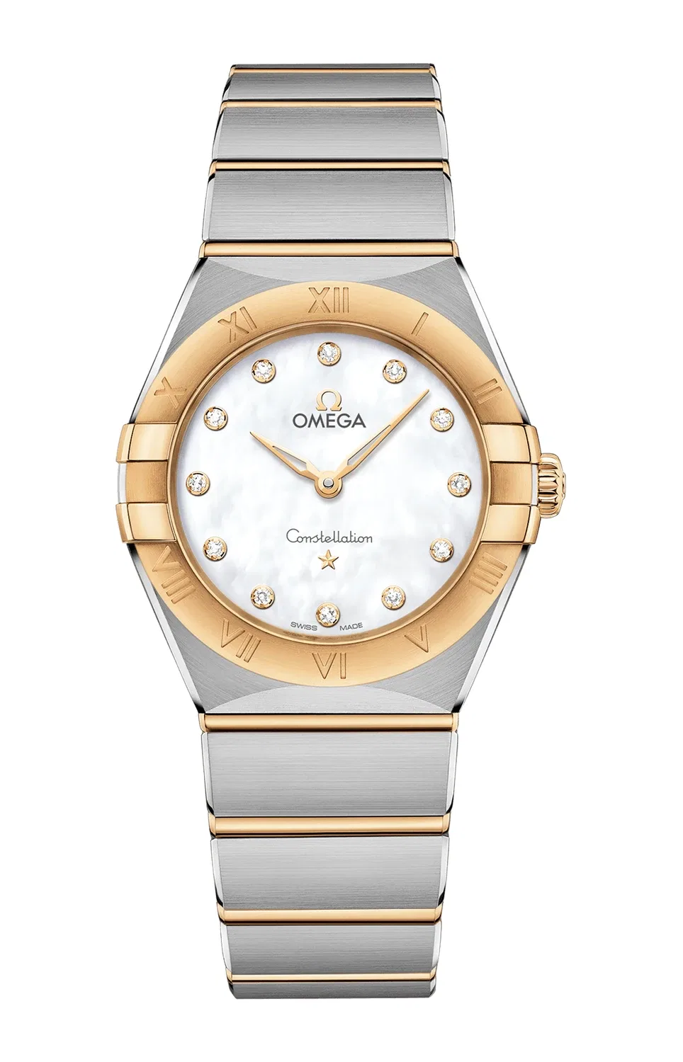 Констеллейшн Манхэттен Кварц 28 мм - 131.20.28.60.55.002 OMEGA, серебряный