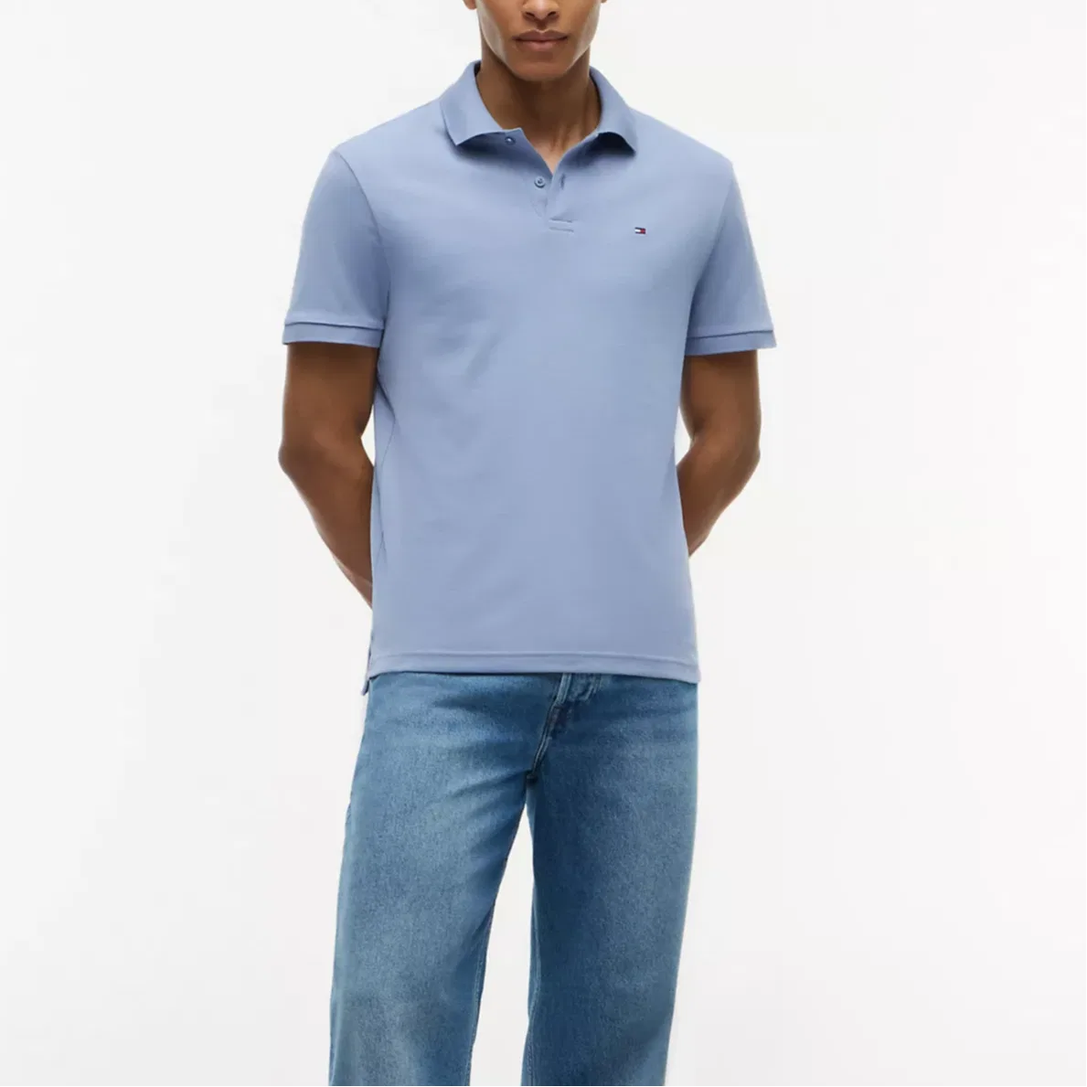 Tommy Hilfiger Поло Томми Хилфигер мужское Refreshing Blue — фото 3