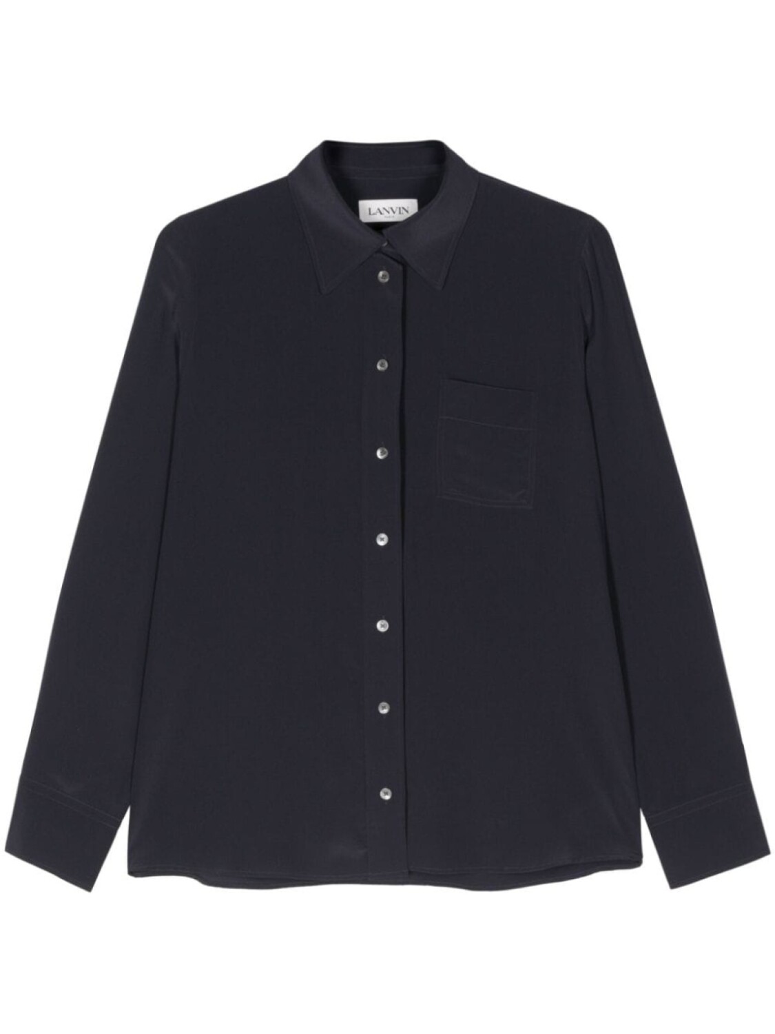 

Lanvin шелковая рубашка, синий