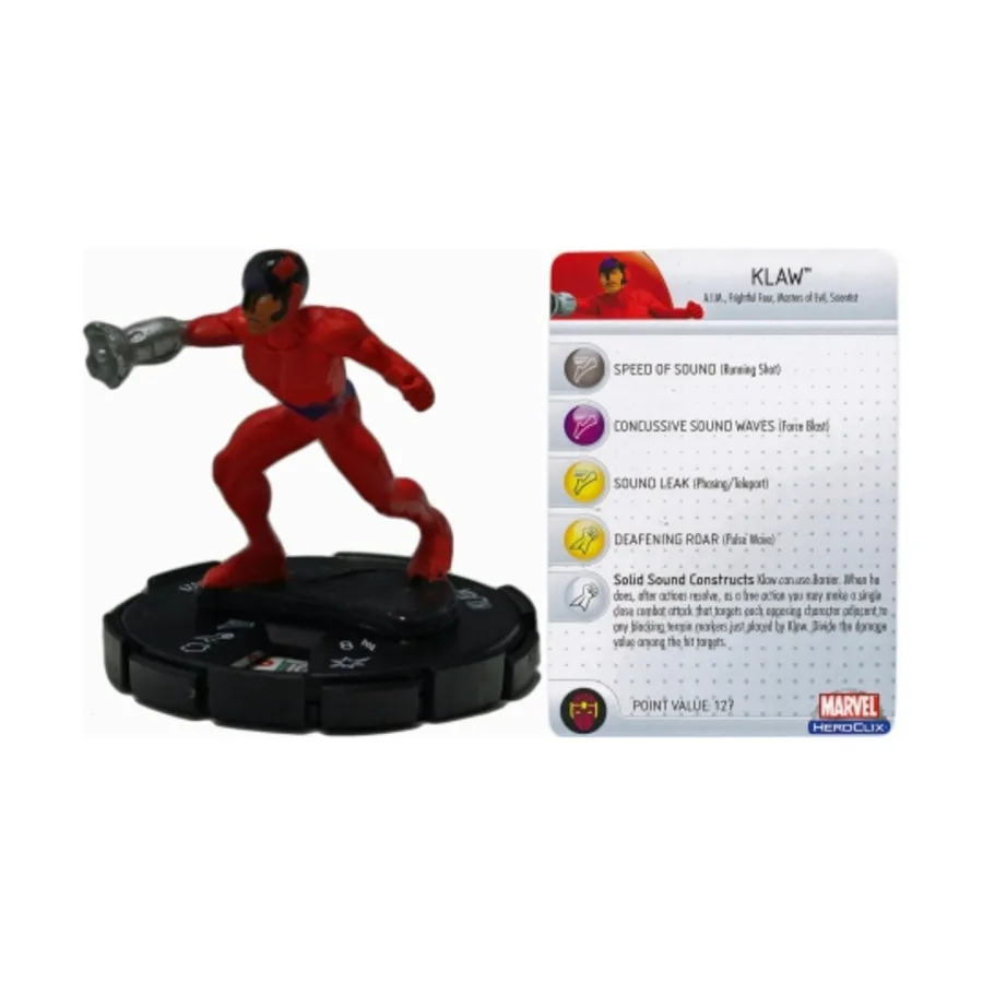 

Клоу, Marvel HeroClix - Captain America - Singles