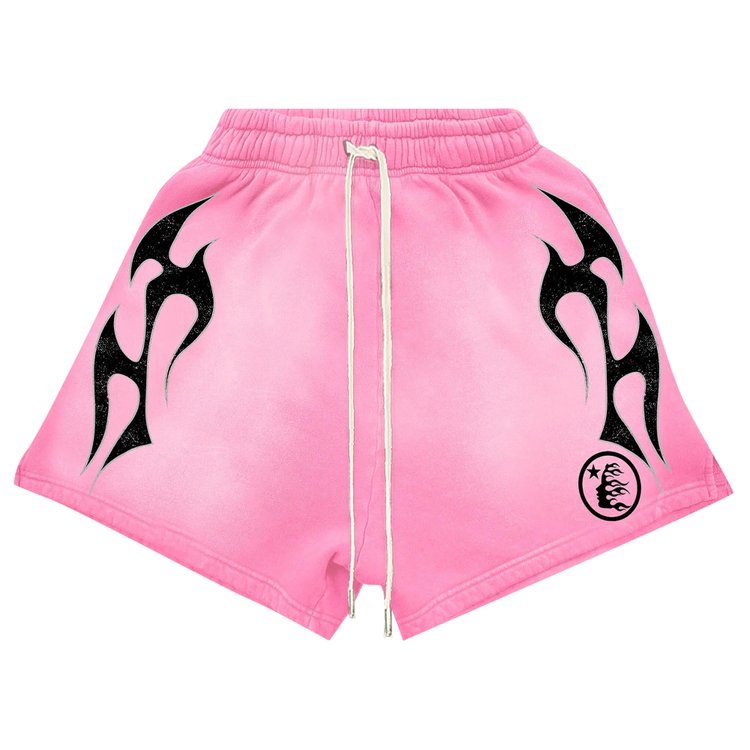 

Шорты Hellstar Flame Shorts, цвет Pink/Black