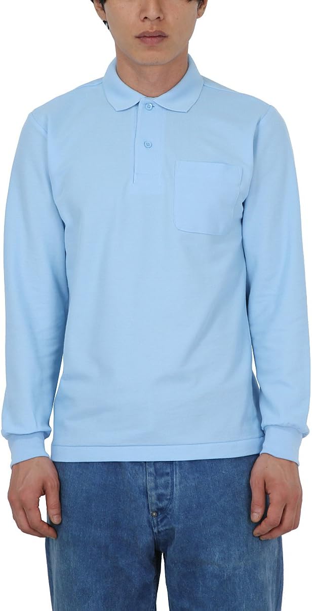 

Мужская рубашка-поло Printstar 00169-VLP, пике из тетронового хлопка (TC), с длинным рукавом, с карманом, 5,8 унций, синий