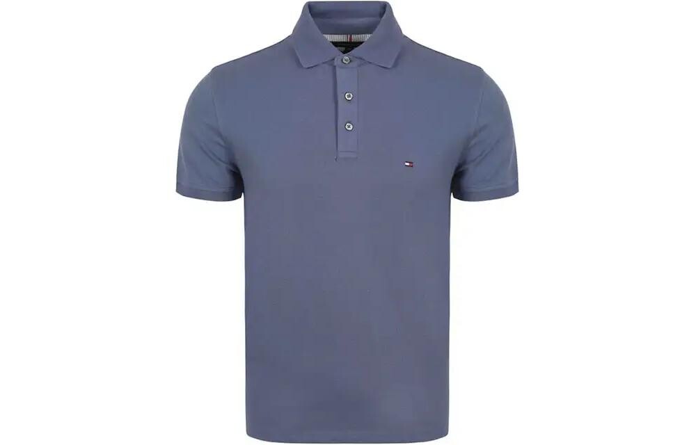 

Рубашка поло мужская Shady Blue Tommy Hilfiger, цвет Haze Blue