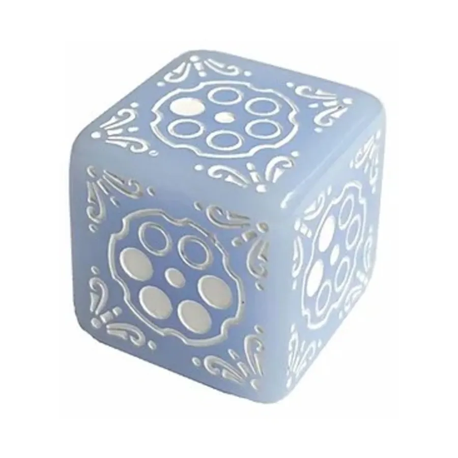 

D6, 19 мм, шестизарядная матрица — пудрово-синяя с белым, Dice (Black Oak)