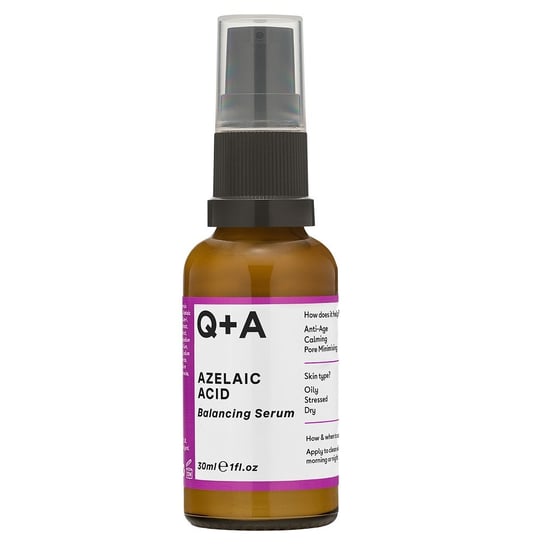 

Регулирующая сыворотка для лица с азелаиновой кислотой, 30 мл Q+a, Azelaic Acid Facial Serum