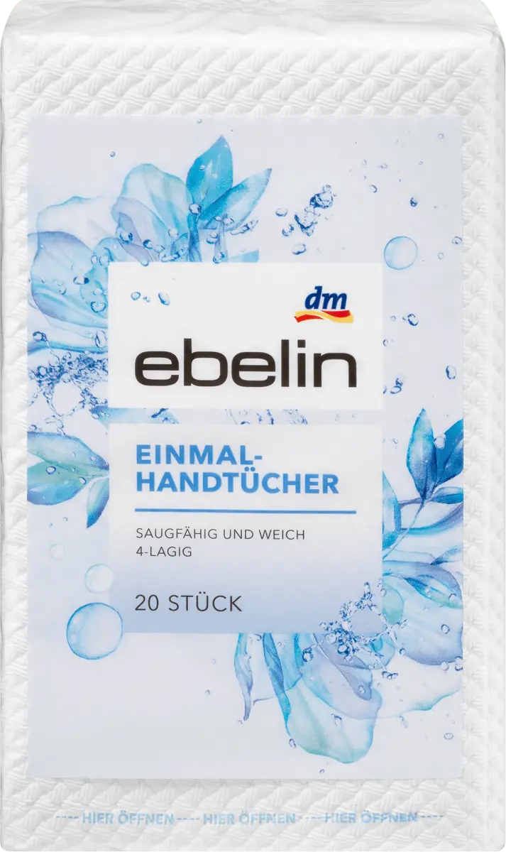 

Одноразовые полотенца 20 шт. ebelin