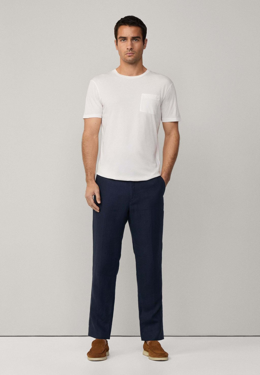 

Базовая футболка POCKET TEE Hackett London, молочный