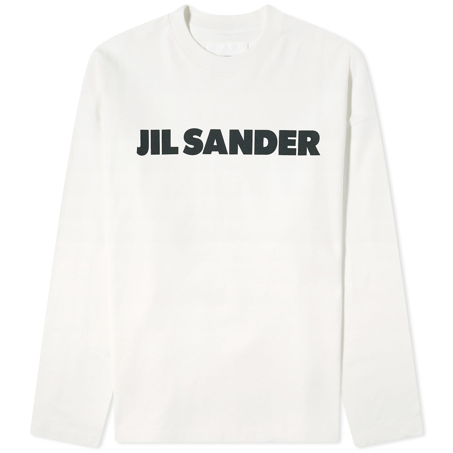 

Футболка Jil Sander Long Sleeve Logo, цвет Porcelain