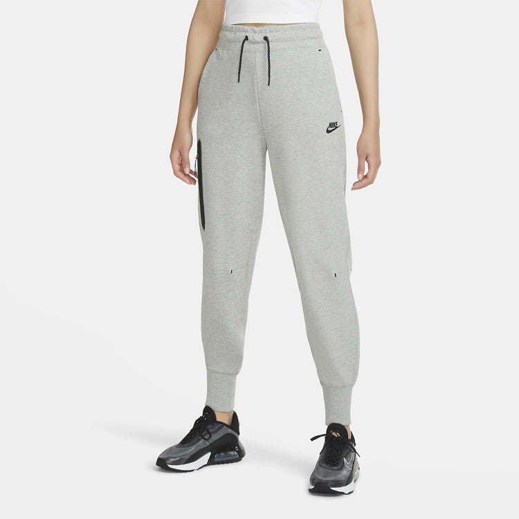 Спортивные брюки (WMNS) Nike Sportswear Tech Fleece Zipper Slim Fit Bundle Feet Sports Pants/Trousers/Joggers Dark Grey CW4293-063 — фото 3