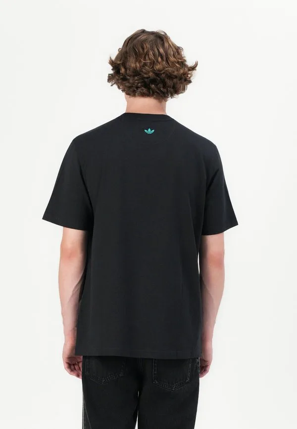 Футболка с ретро-принтом на тему праздников Adidas Originals, Black — фото 2