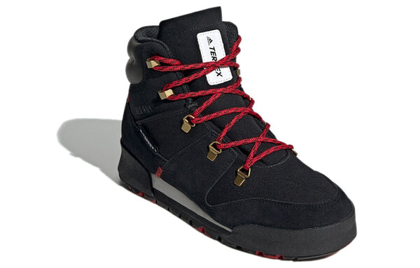 Кроссовки (WMNS) adidas Terrex Snowpitch C.Rdy 'Black Red White', черный — фото 3