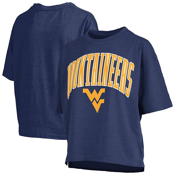 

Женская футболка West Virginia Mountaineers Nelson Arch с принтом, оверсайз Pressbox