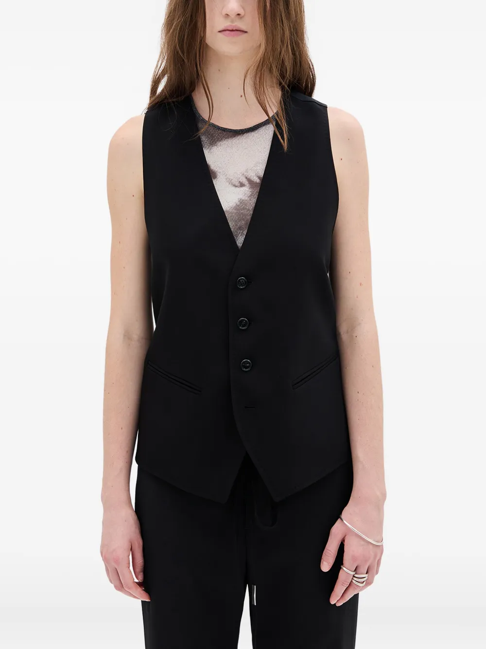 

Жилет Charlotte на пуговицах Ann Demeulemeester, черный