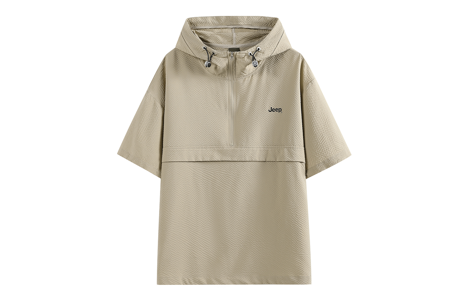 

Футболка унисекс с капюшоном, тонкая, прямого кроя Jeep, хаки коричневый