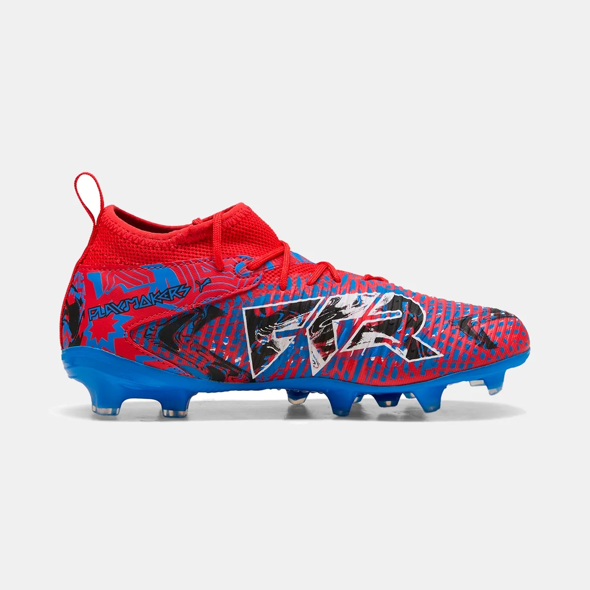 Бутсы унисекс FUTURE 8 MATCH PLAYMAKERS FG/AG Jr Puma, красный