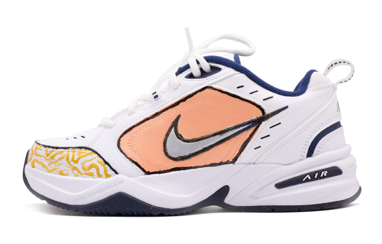 

Кроссовки Air Monarch 4 Chunky унисекс с низким верхом, белые/розовые Nike, Розовый, Кроссовки Air Monarch 4 Chunky унисекс с низким верхом, белые/розовые Nike