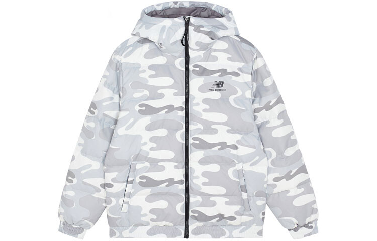 

Пуховик мужской камуфляж New Balance, цвет Camouflage White