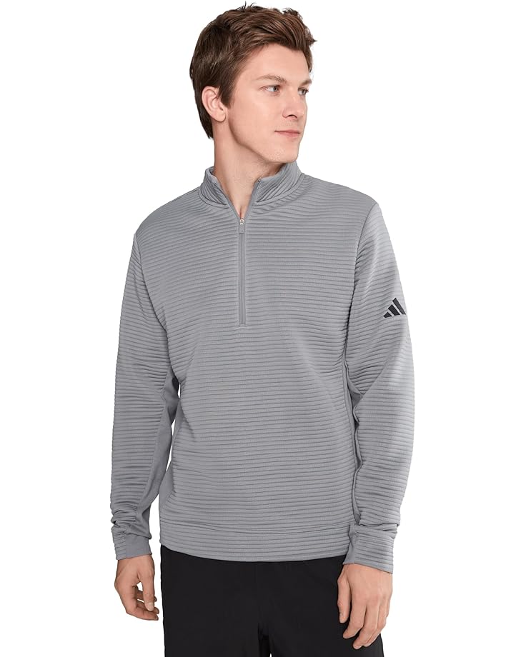 

Мужская толстовка с молнией на четверть Adidas Golf Ultimate365 Dwr Textured, Grey Three