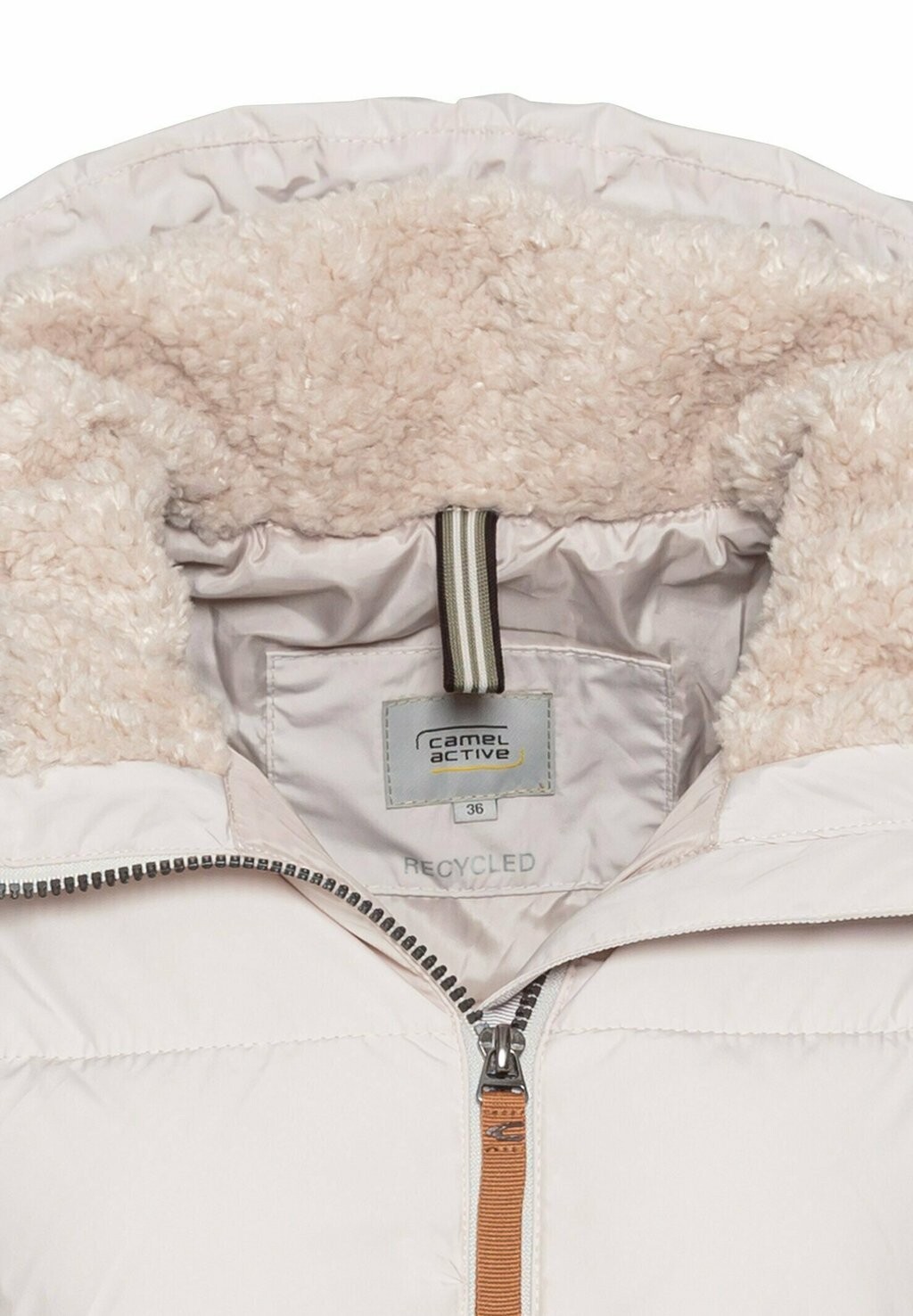 

Зимнее пальто LANGER MIT GEFÜTTERTER KAPUZE camel active, белый