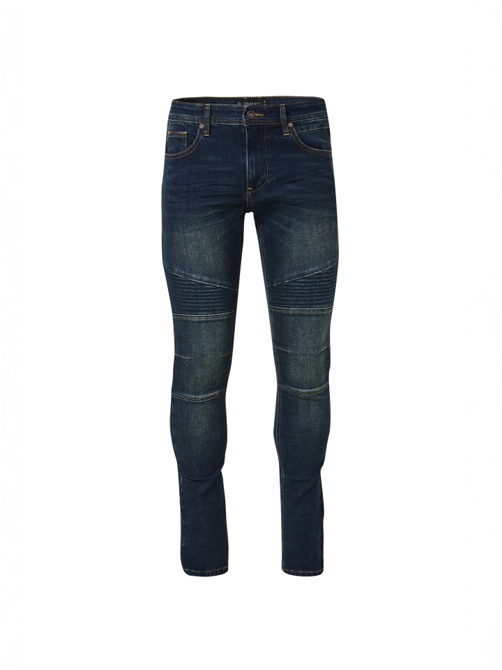 

Джинсы скинни байкерского кроя синего цвета KOROSHI