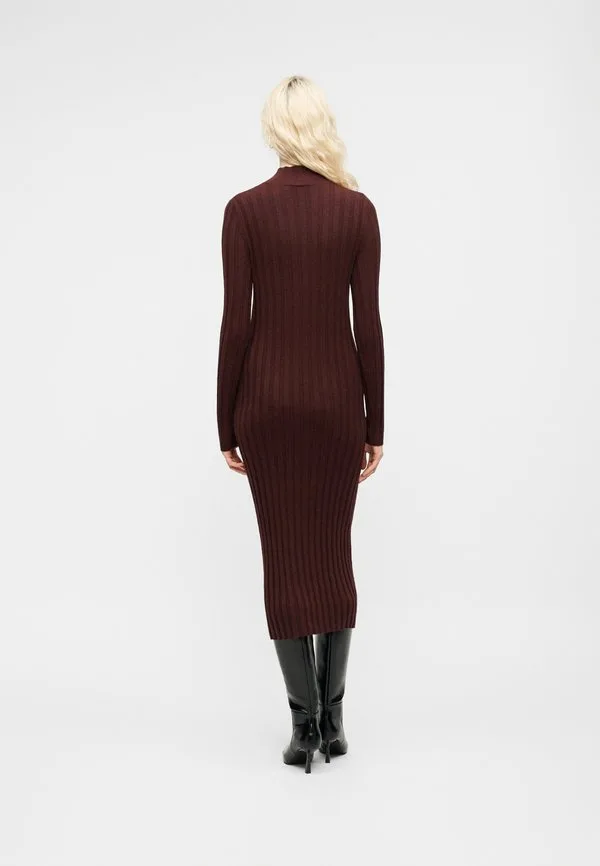 Платье-Комбинезон cashsoft Gap, Deep Rouge Heather — фото 3