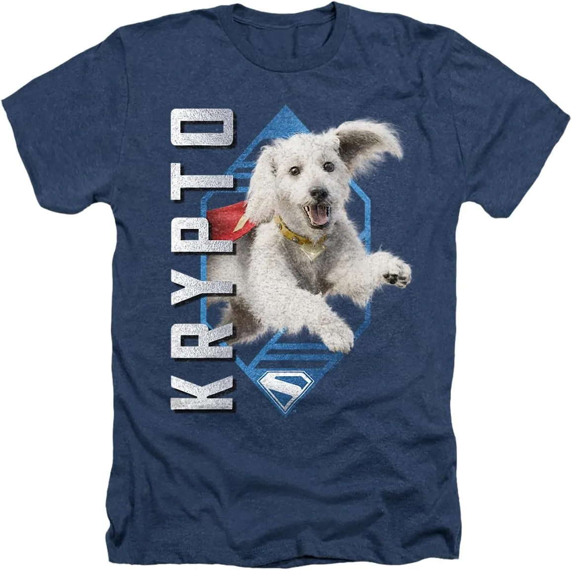 

Футболка Popfunk Superman 2025 Krypto Diamond Unisex Adult Heather