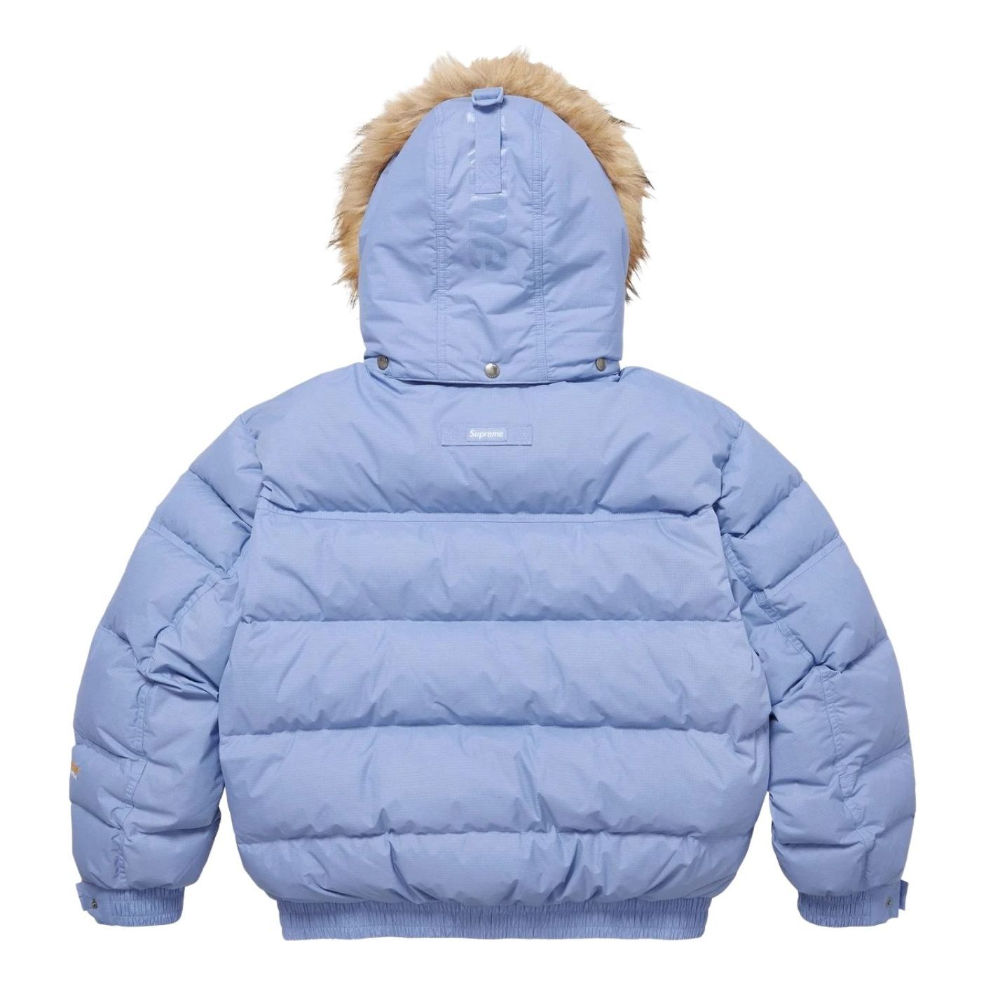 Пуховая куртка Supreme FW25 с защитной маской и наполнителем 700, цвет «светло-голубой» — фото 2