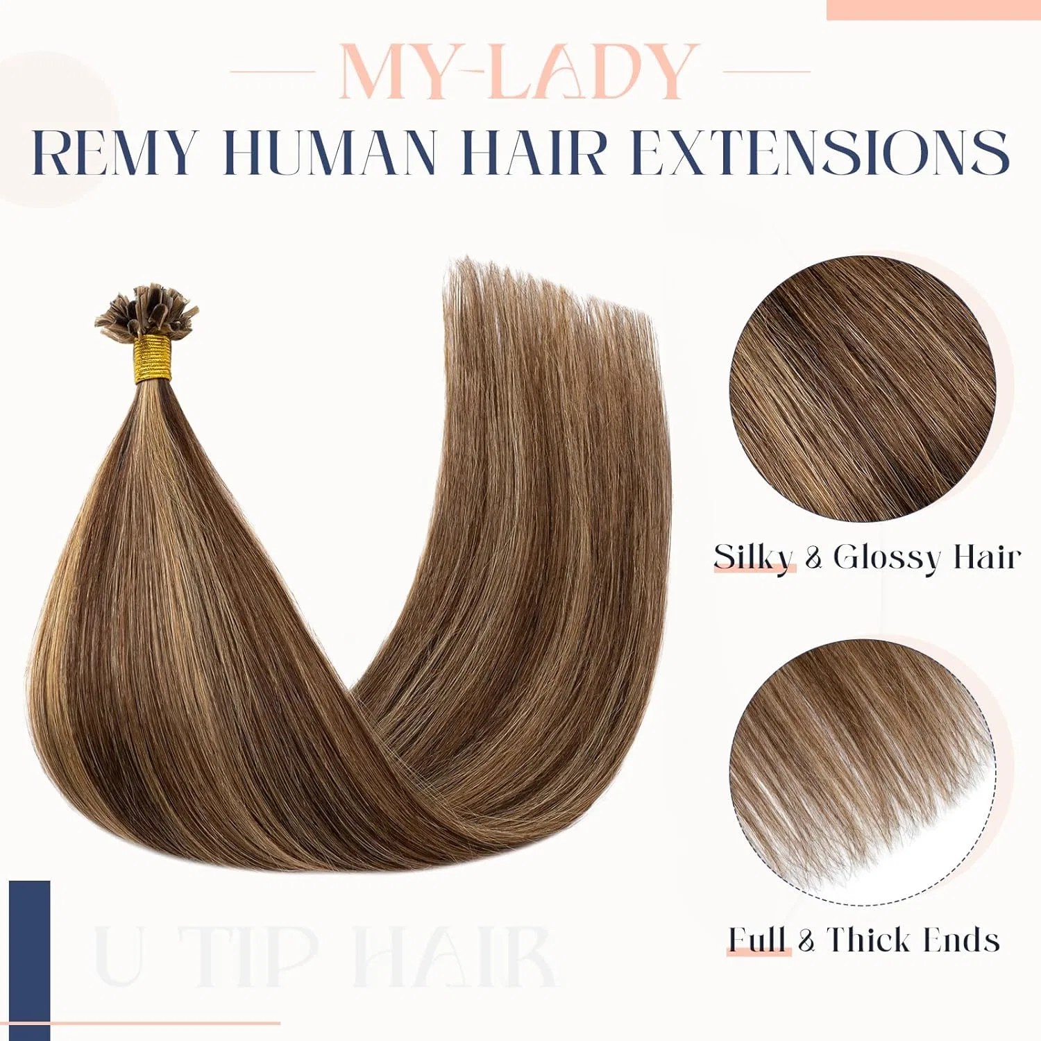 Накладные волосы на кератиновых капсулах 50 см от MY-LADY My-Lady — фото 3