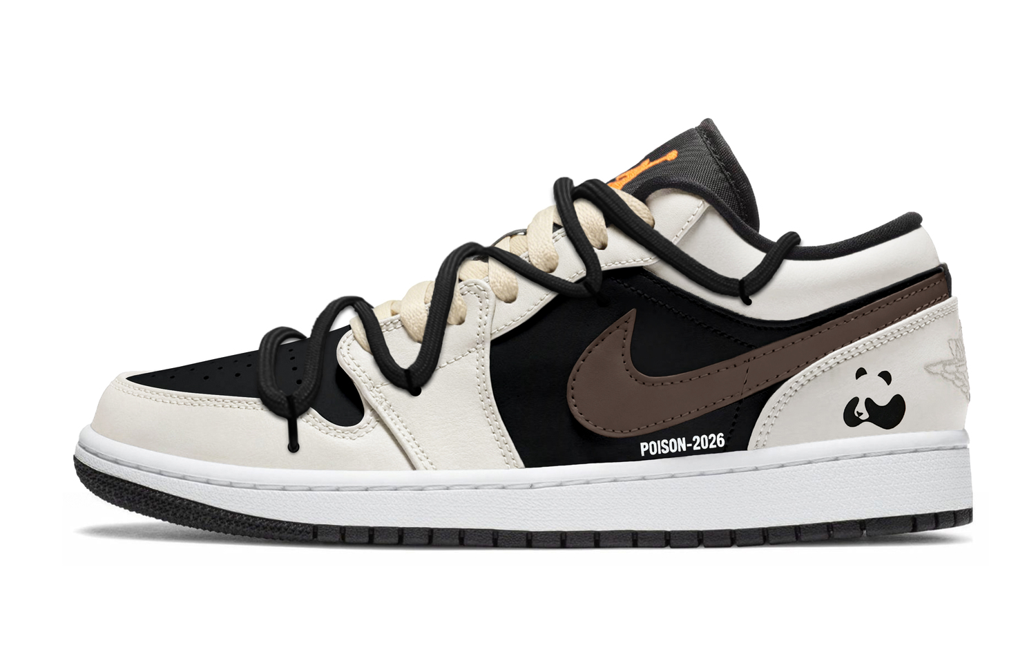 

Jordan Детские баскетбольные кроссовки Air 1 Mocha из искусственной кожи с противоскользящей и износостойкой подошвой, низкие, белые, для подростков