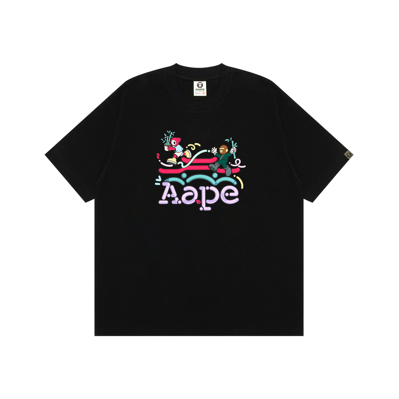 

Футболка Ksaner SS25 мужская Aape, черный