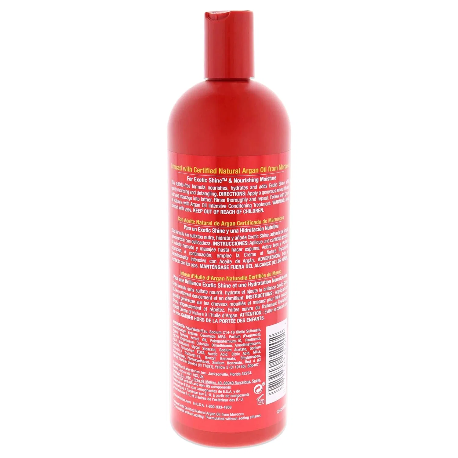 Шампунь для волос Creme Of Nature Pro Hydration/Shine с аргановым маслом, 590 мл Creme Of Nature — фото 2