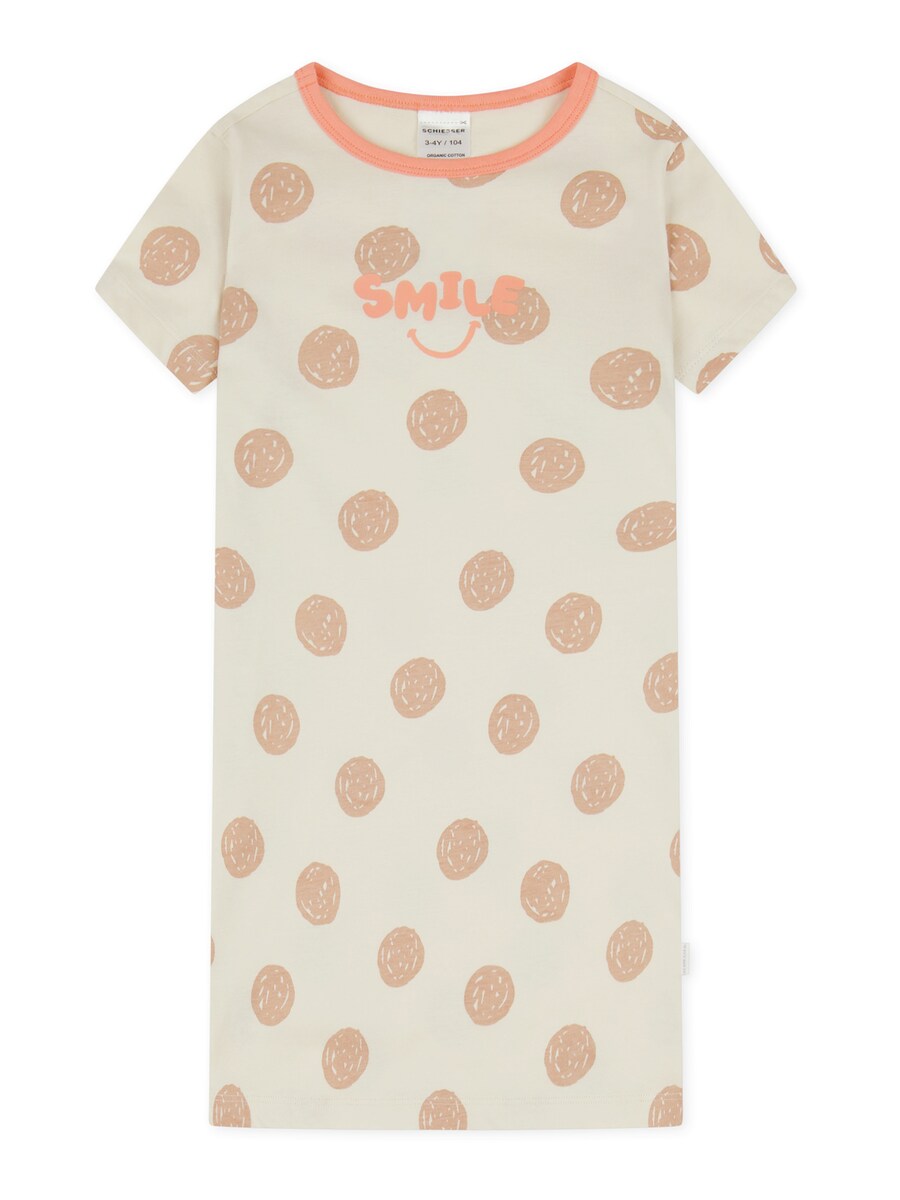 

Ночная рубашка SCHIESSER Nature Love, цвет Cream/Orange
